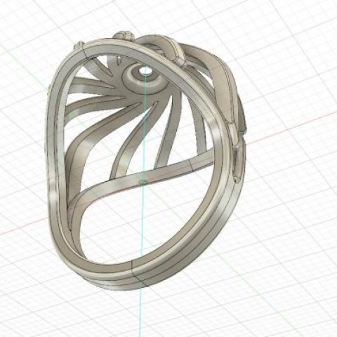 Modelo 3D do Anel Mafra Sunlight no Fusion