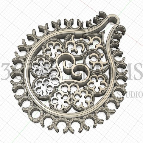 Pendente CLOISTER - Modelo 3D no Fusion