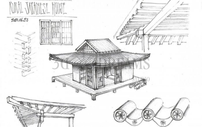 Casa Japonesa - Desenho